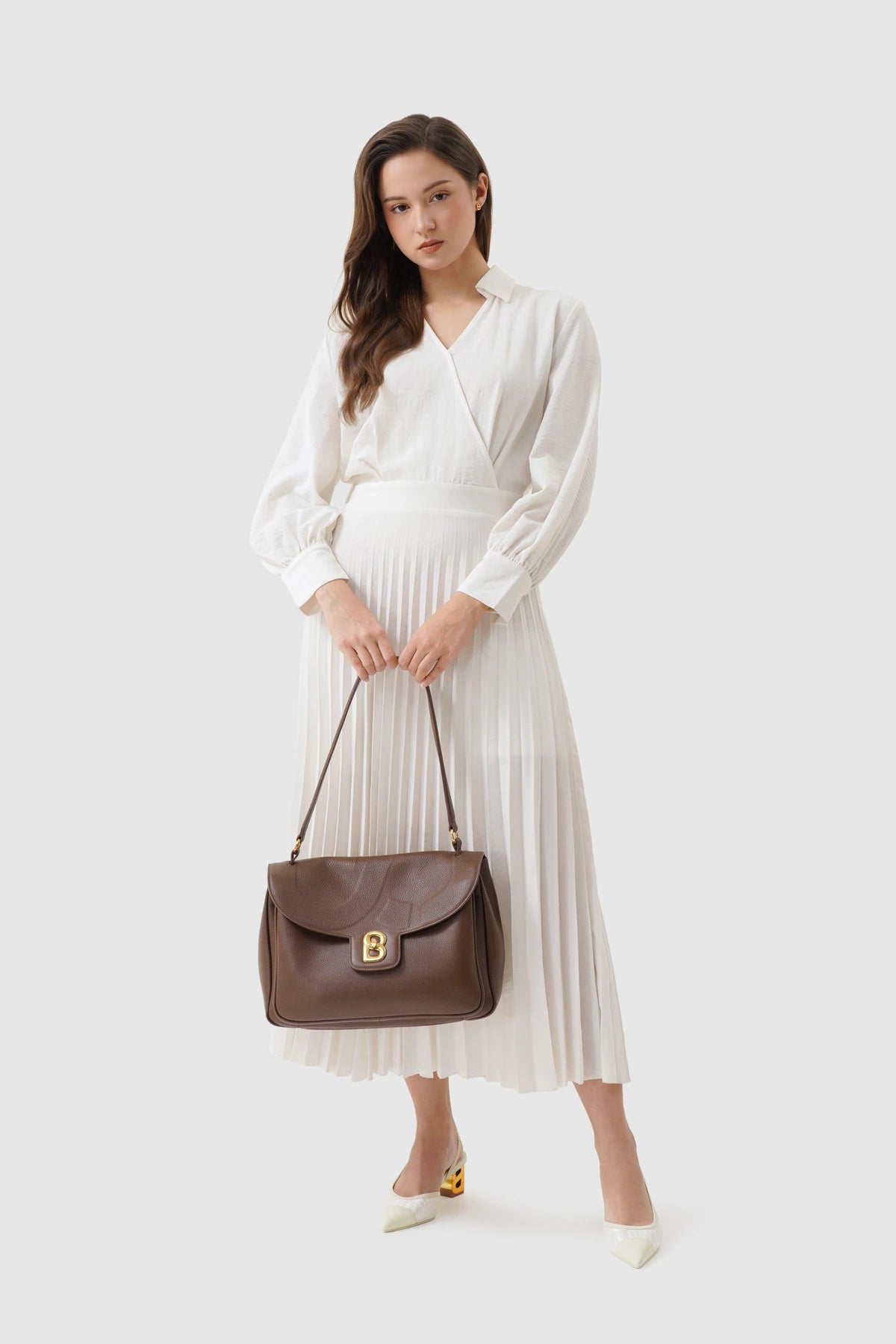 Savina Bag - Pebble Leather - Brown