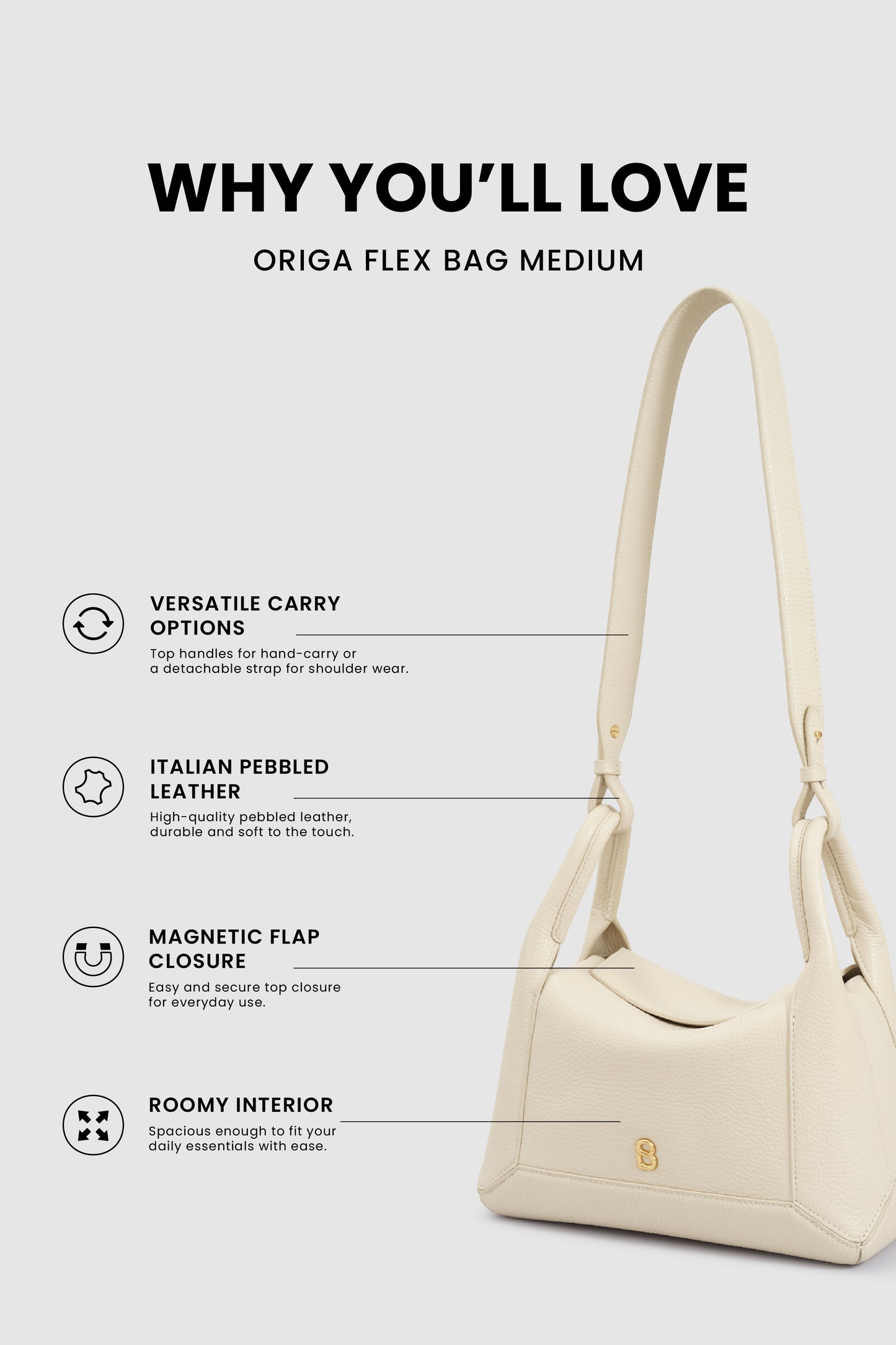 Origa Flex Bag Medium - Lamb