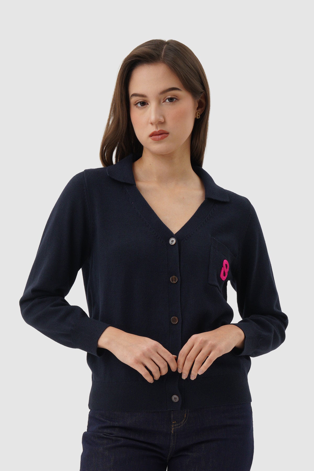 Signature Cardigan - Navy