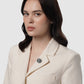 Liora Pin Brooch - Hematite Clear