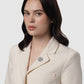 Liora Pin Brooch - Silver Clear