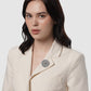 Orien Brooch - Hematite