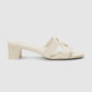 Kefi Block Heels - White