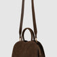 Joy Bag Medium - Suede Leather - Dark Brown