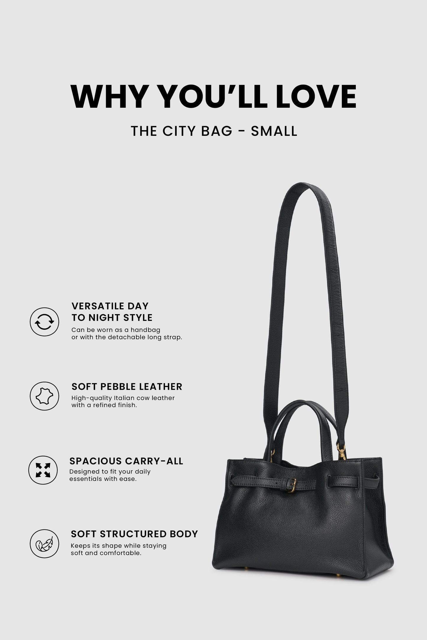 The City Bag Small - Black