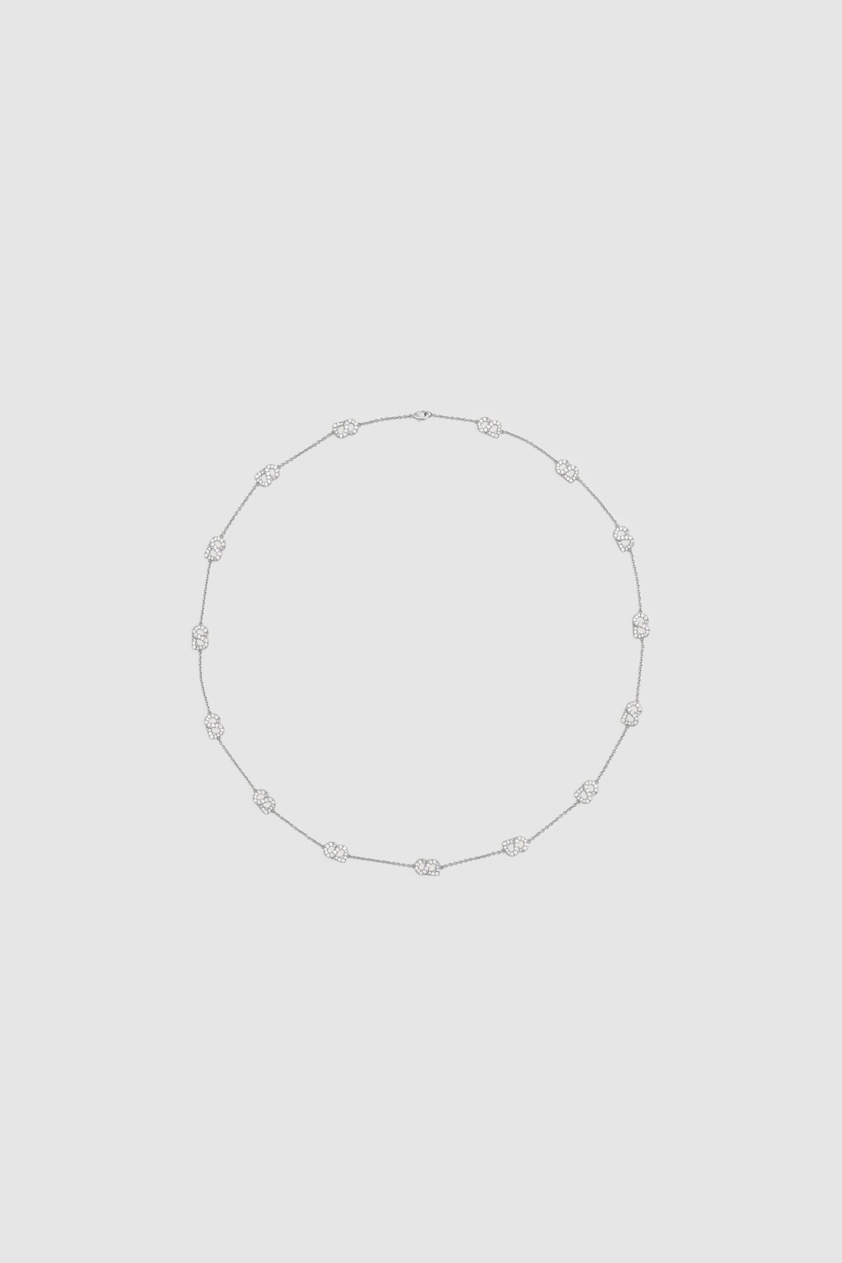 Luna Double Necklace - Silver