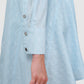 Leena Cotton Panelled Shirt - Blue