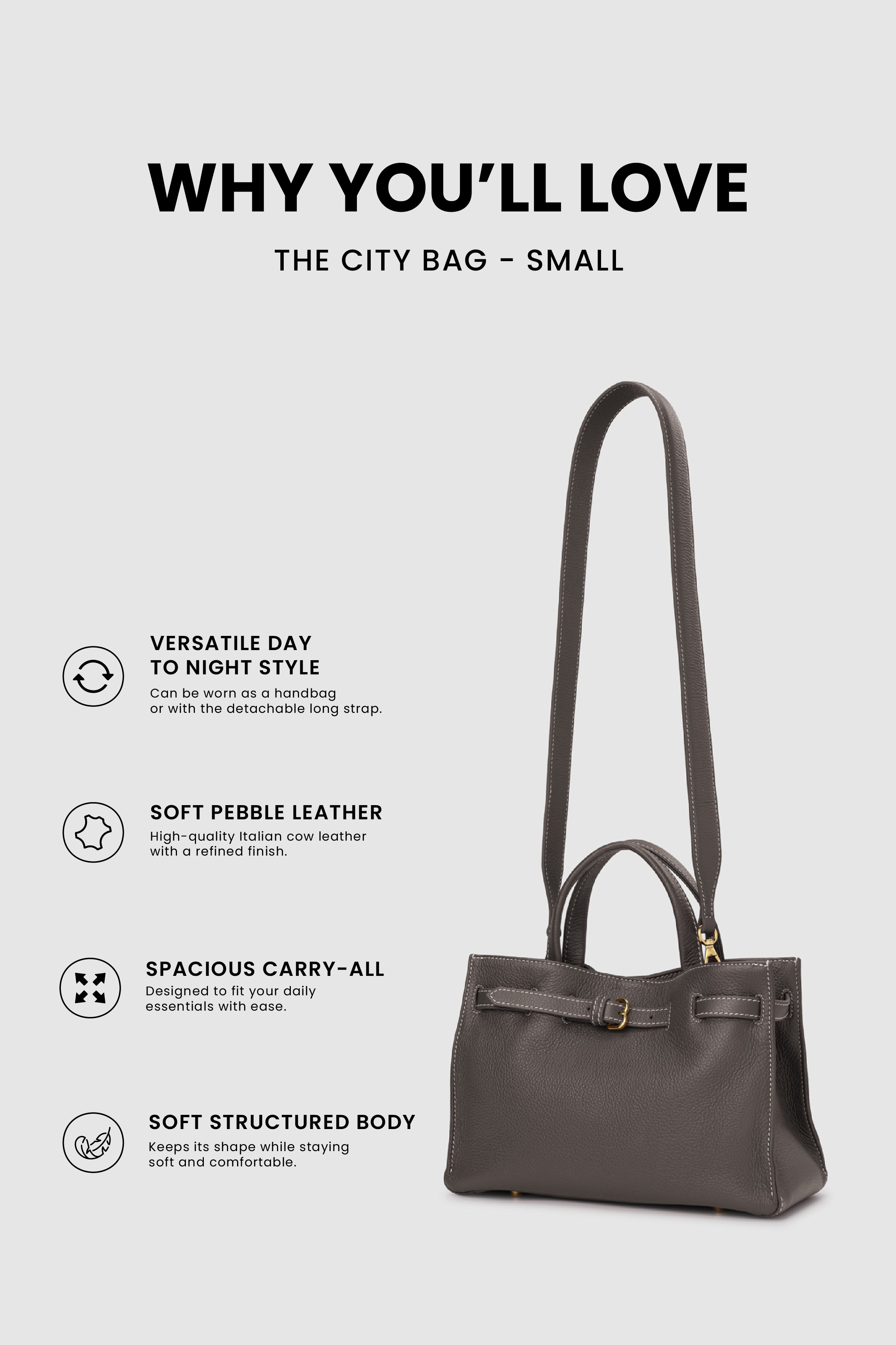 The City Bag Small - Testa Di Moro