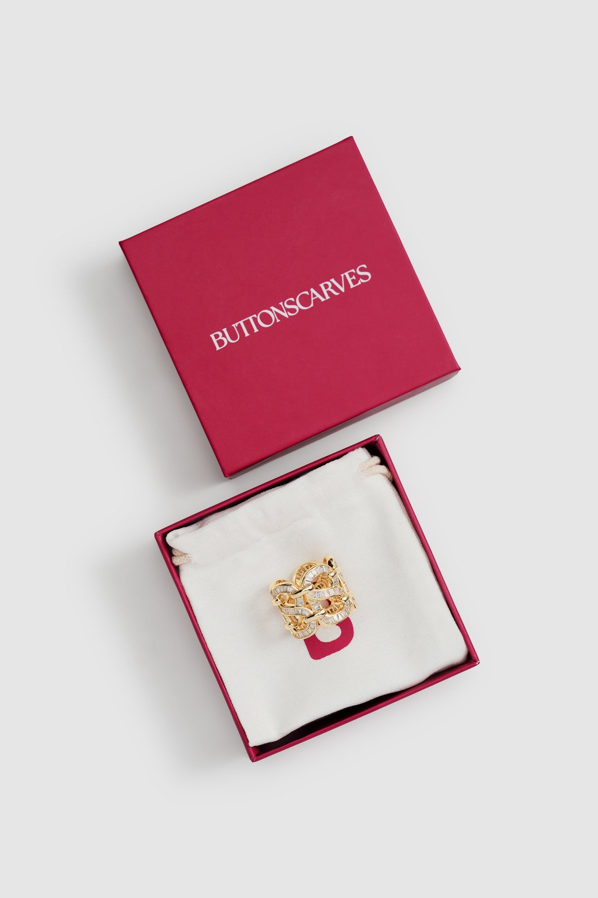 Lavish Ring Brooch - Gold