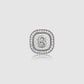 Square Pin Brooch Package - White