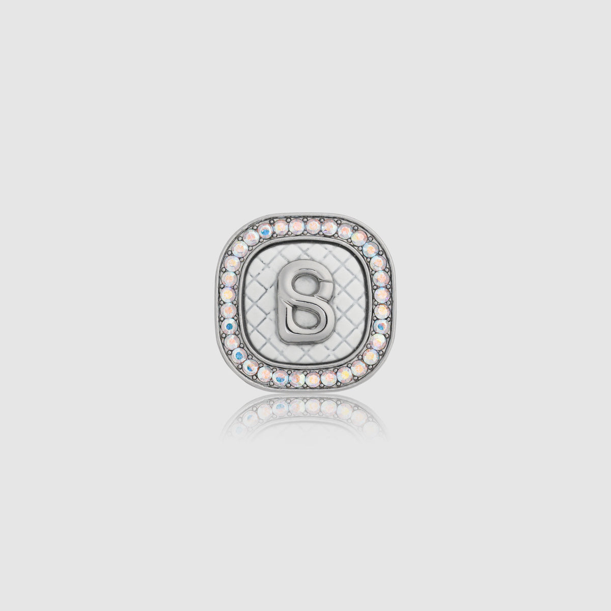 Square Pin Brooch Package - White