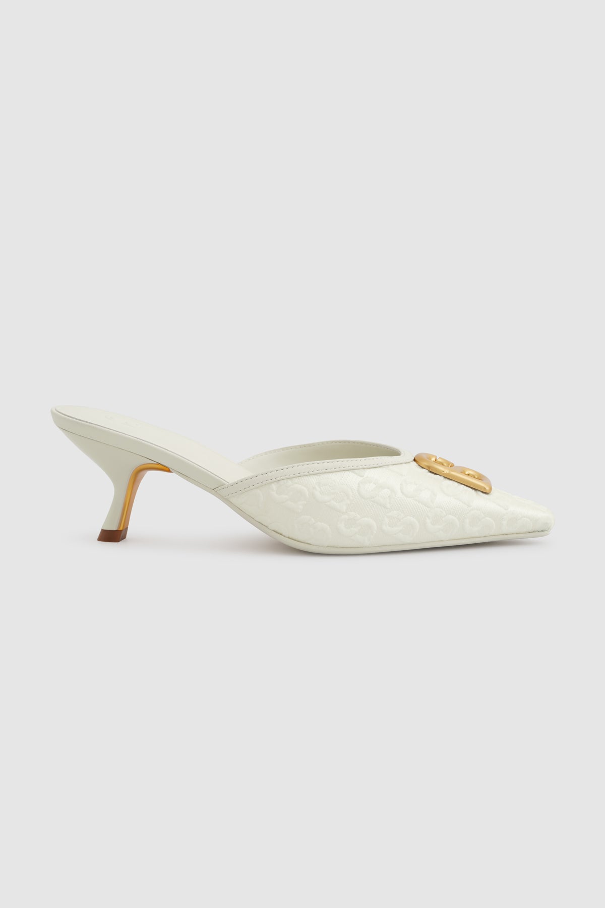 Signature Jacquard Mules - Broken White