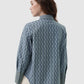 Leena Monogram Basic Shirt - Blue