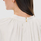 Leena Cotton Ruffle Blouse - White