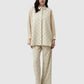 Beverly Monogram Shirt - Cream