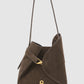Britney Bag Small - Suede Leather - Dark Brown