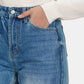 Beverly Wide Leg Denim Pants - Light Blue