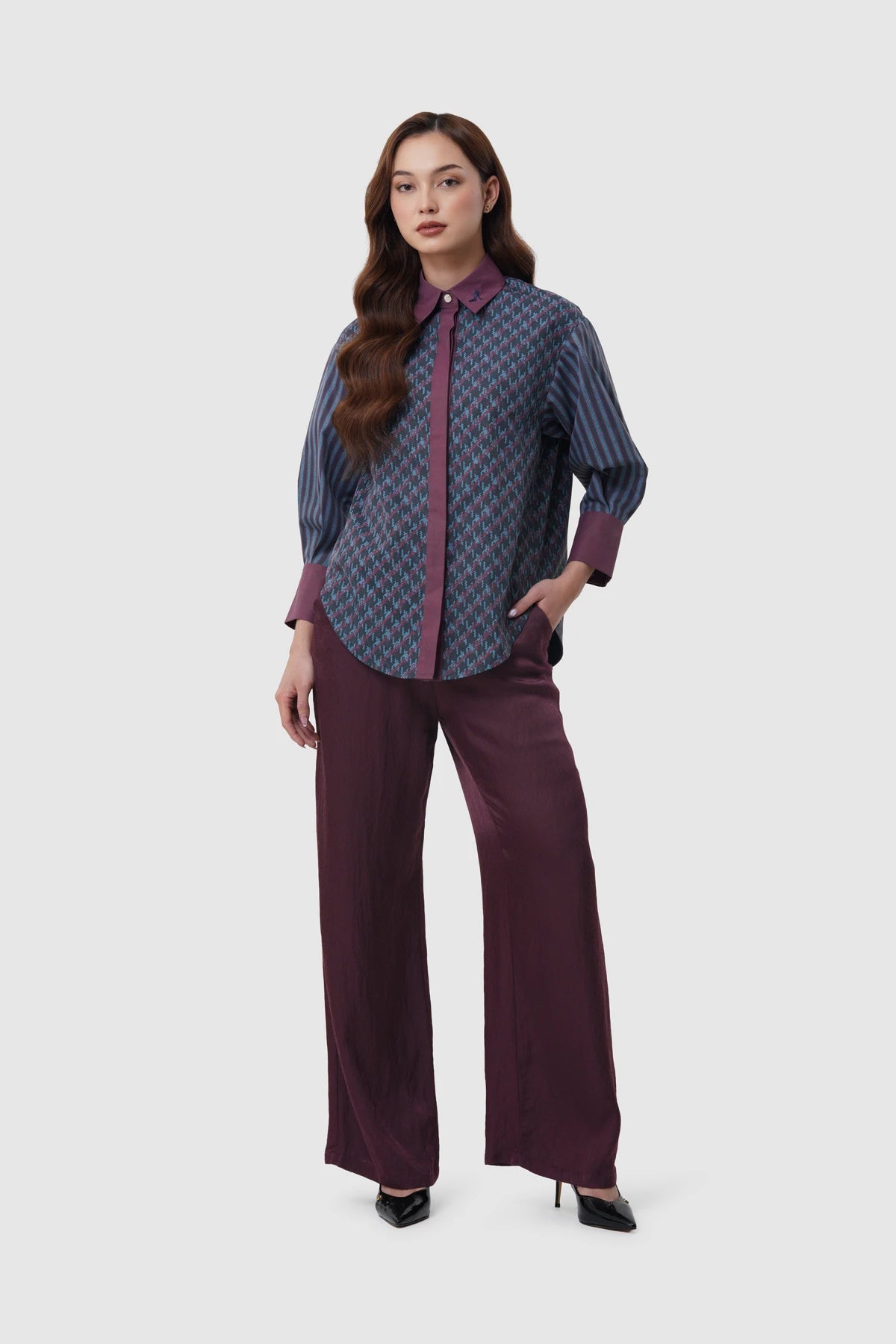 The Editor Oversized Shirt - Navy