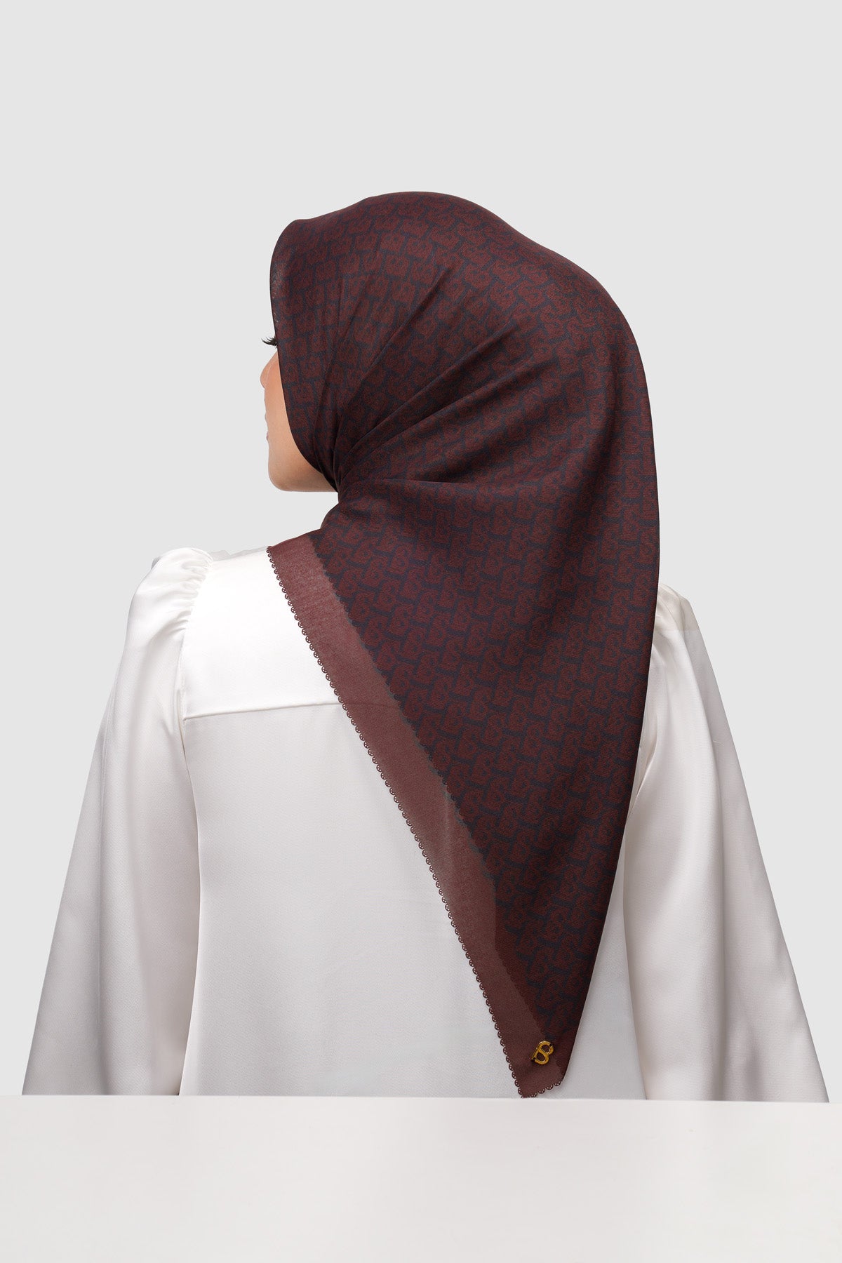 Bimu Twill Square - Pomegranate