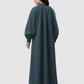 Noura Pleated Dress - Deep Teal