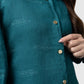 Tropical26 Linen Shirt - Deep Teal