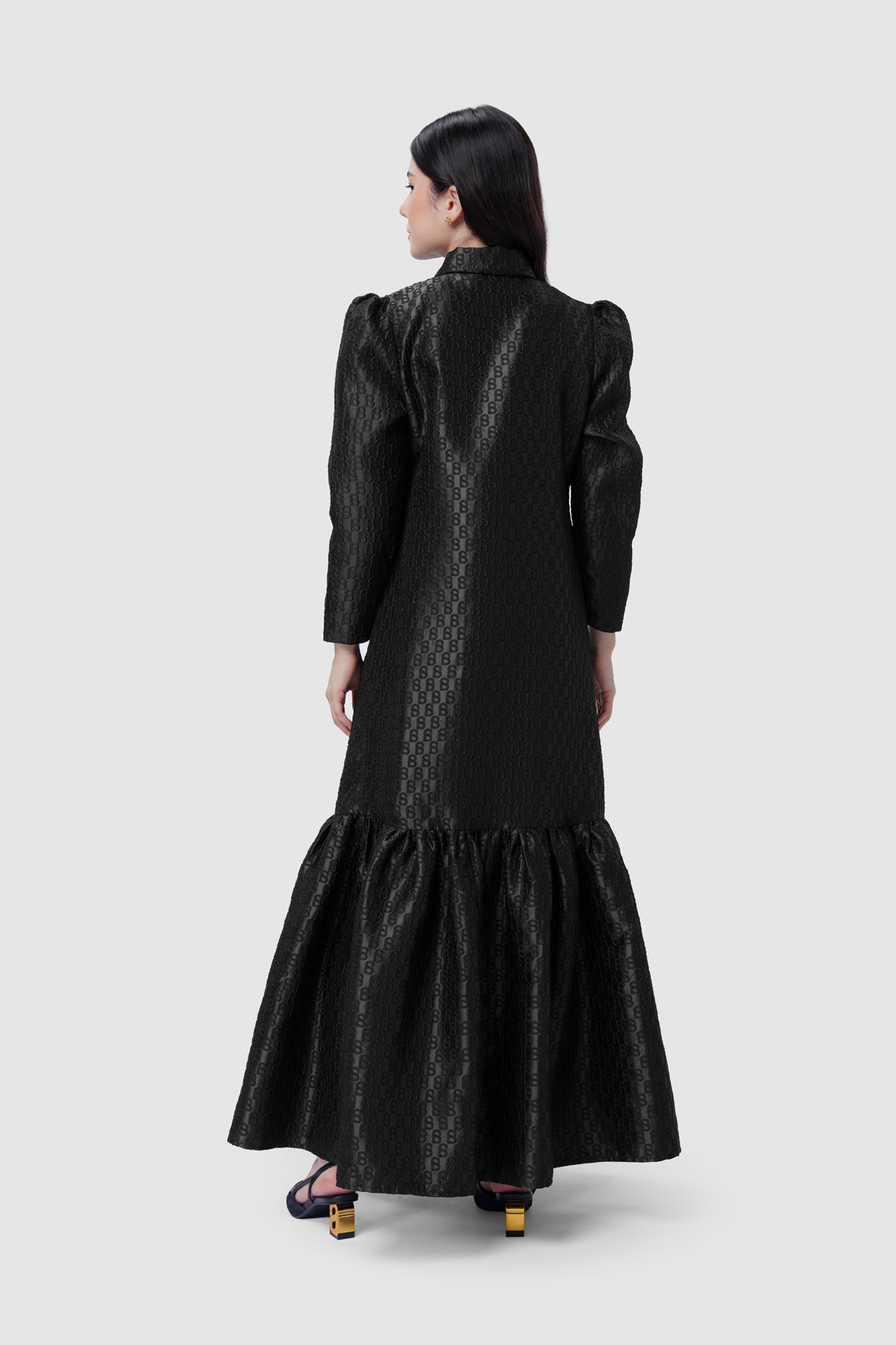 Signature Jacquard Shirt Dress - Eclipse