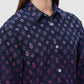 Monogram Denim Tunic - Fuchsia