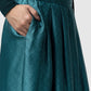 Tropical26 Palazzo Pants - Deep Teal