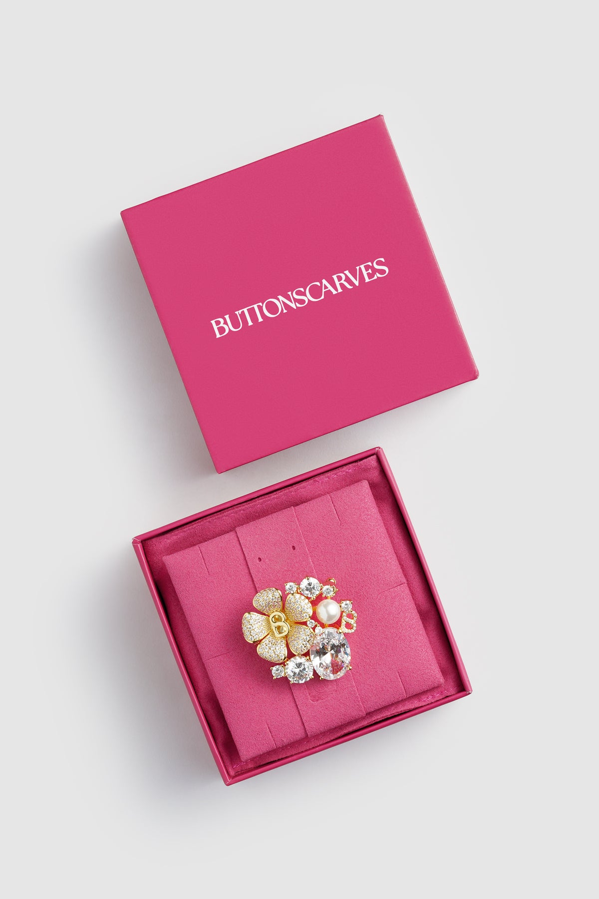 Plumeria Brooch - Gold