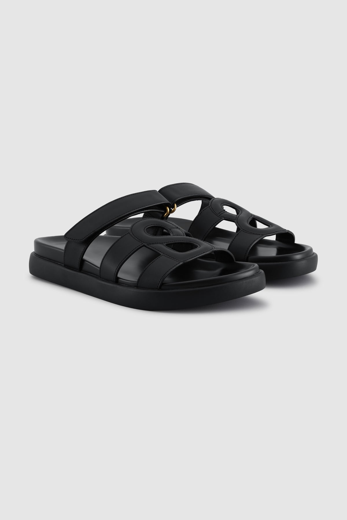 Kefi Signature Strap Sandal - Black