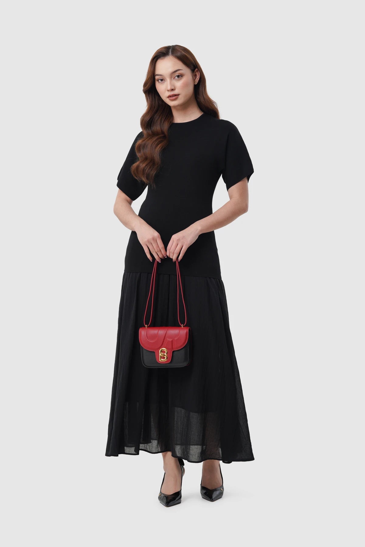 Alba Bag - Black/Red