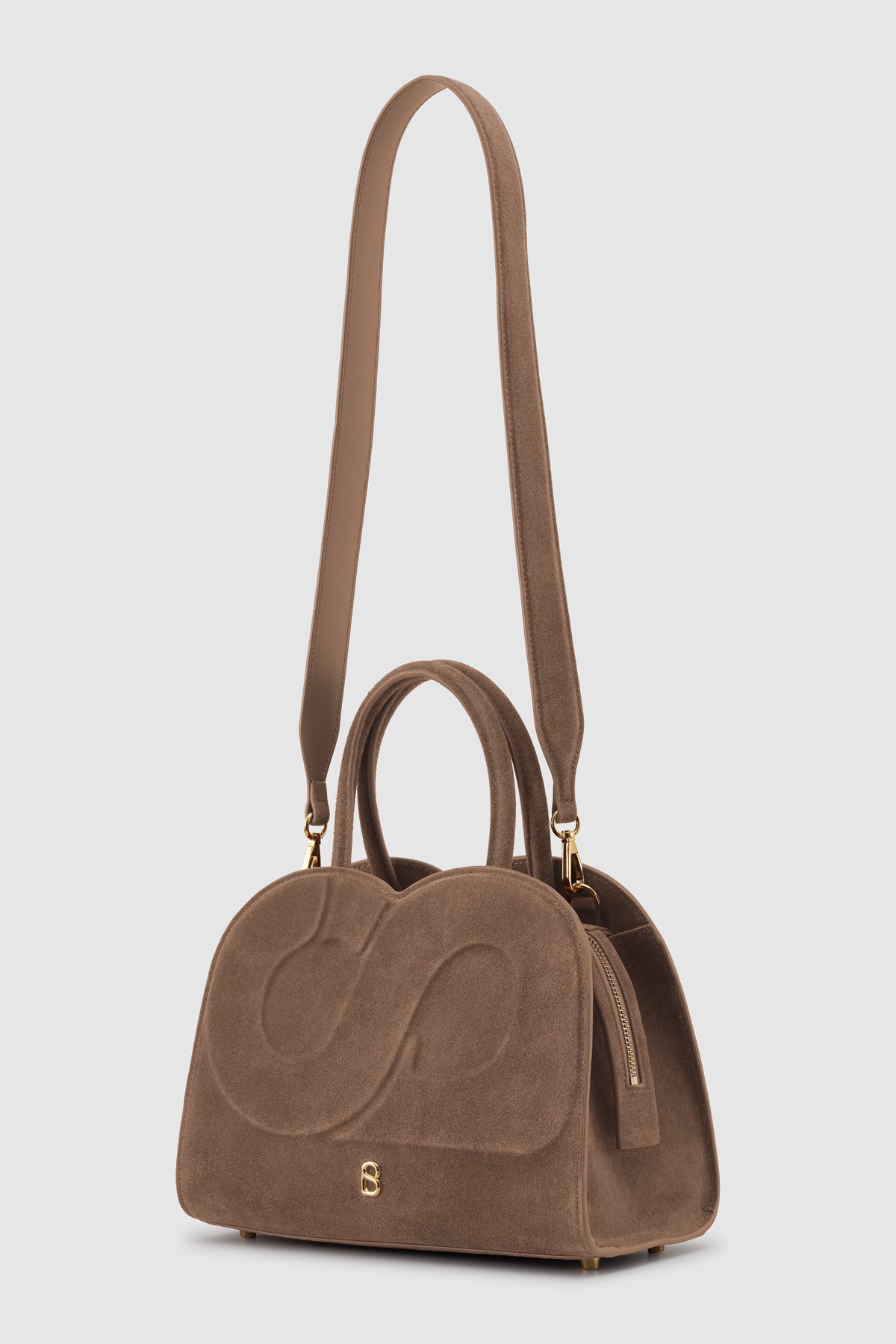Joy Bag Medium - Suede Leather - Soil