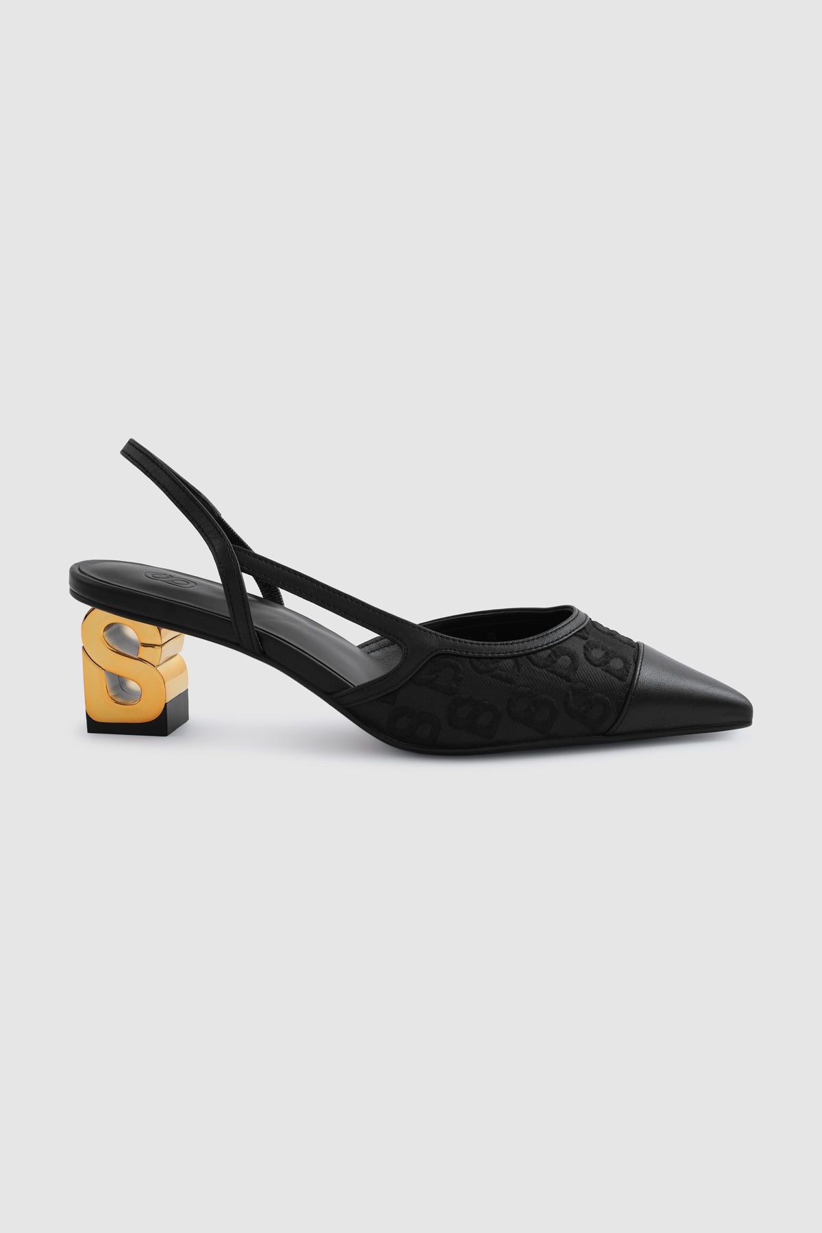 Signature Jacquard Be Heels - Black