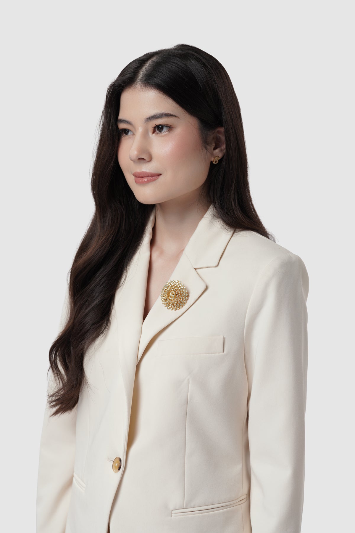 Noura Brooch - Gold