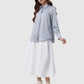 The Editor Satin Shirt - Grey