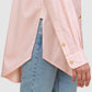 Leena Cotton Pocket Shirt - Pink