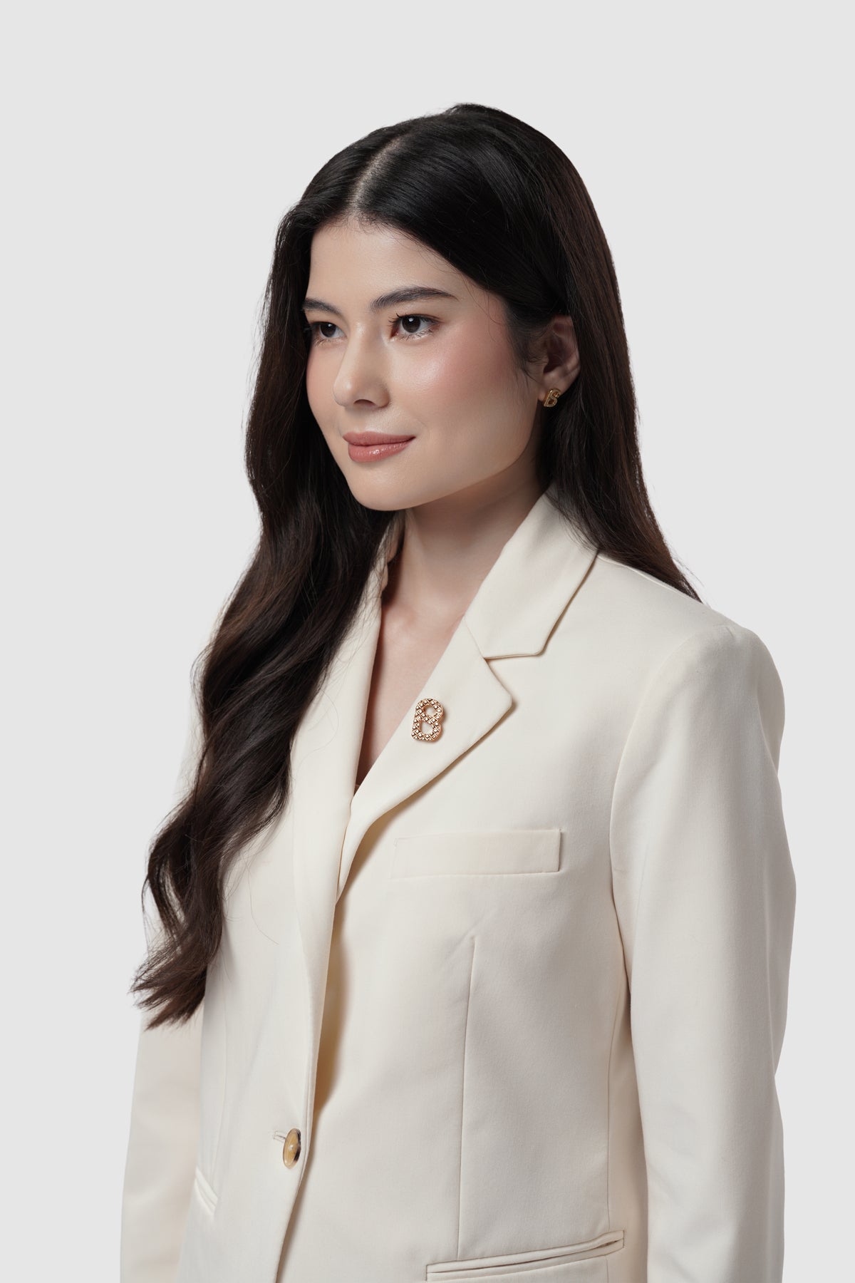 Wicker Petite Brooch - Rose Gold