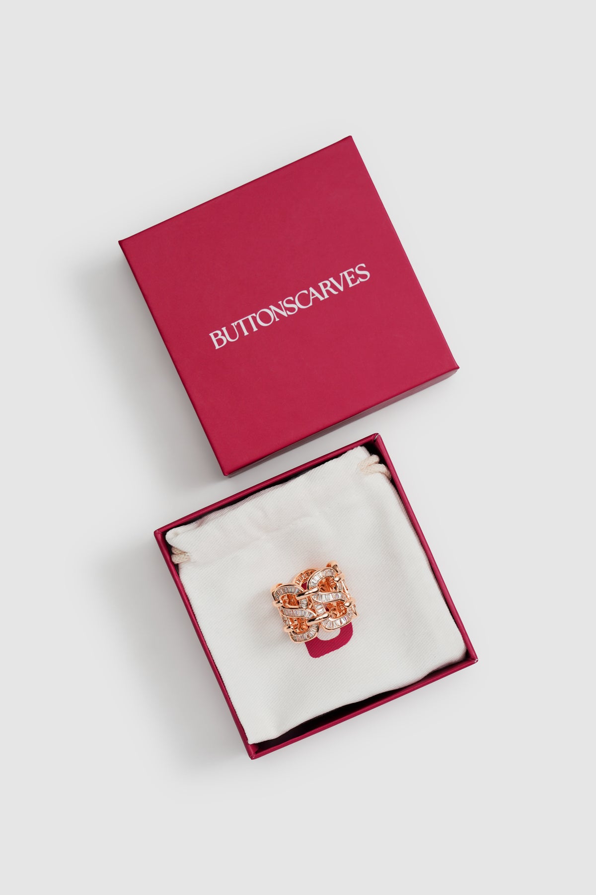 Lavish Ring Brooch - Rose Gold