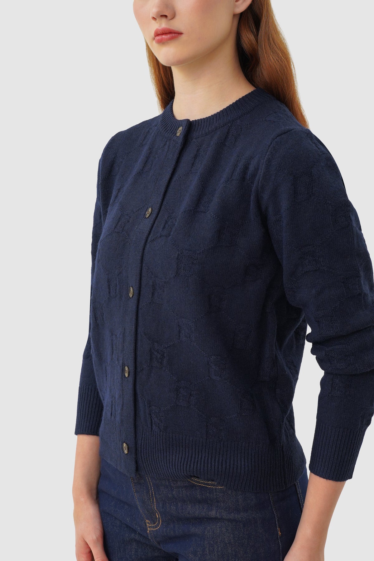 Beverly Knit Cardigan - Navy