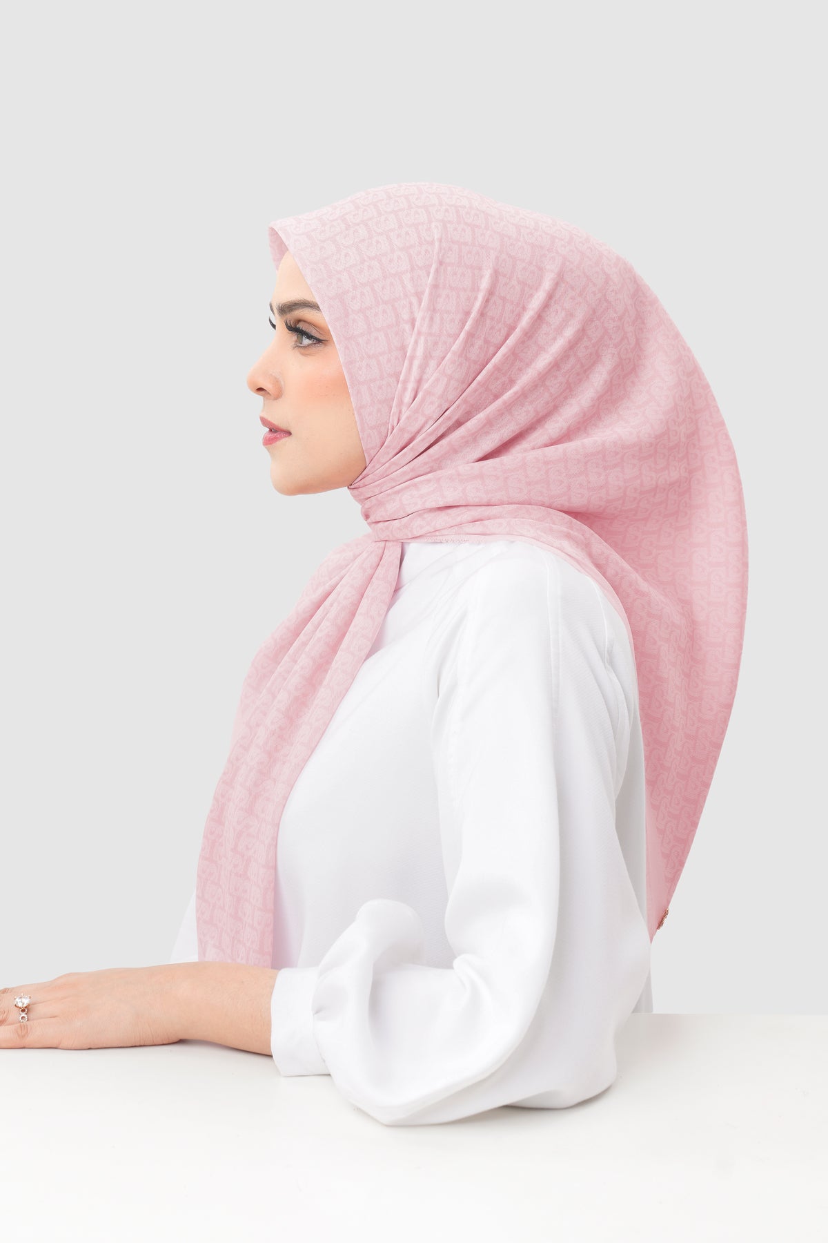 Bimu Twill Square - Rose Quartz