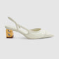 Signature Jacquard Be Heels - Broken White