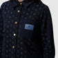 Nagita Denim Crop Shirt - Navy