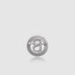Petite Crystal Round Brooch - Silver