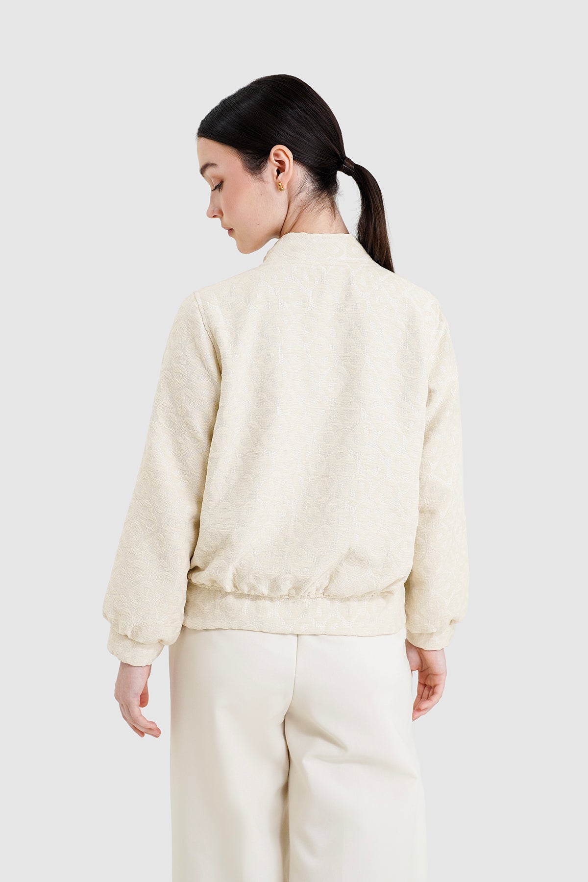 Denna Tapis Jacquard Jacket - Ivory