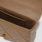 alana small bag in cappucino by buttonscarves interior