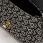 alma bimu jacquard sling bag small in black by buttonscarves pattern detail