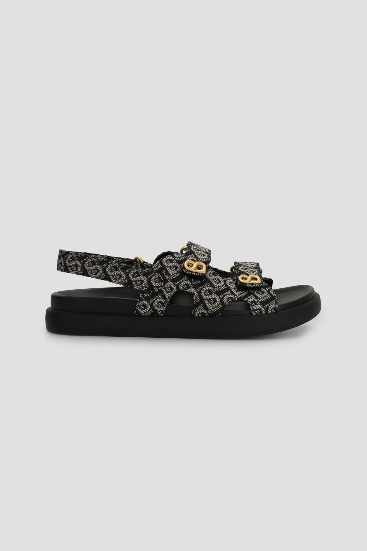 Bimu Double Strap Sandal - Black