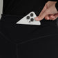 bimu legging in black by buttonscarves with back pocket