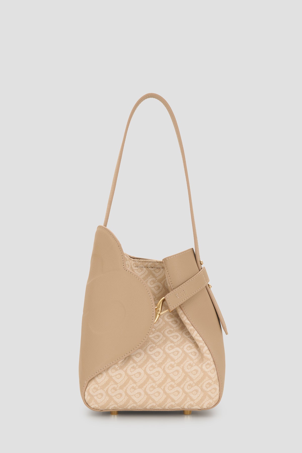 Britney Bimu Jacquard Bag Small - Beige