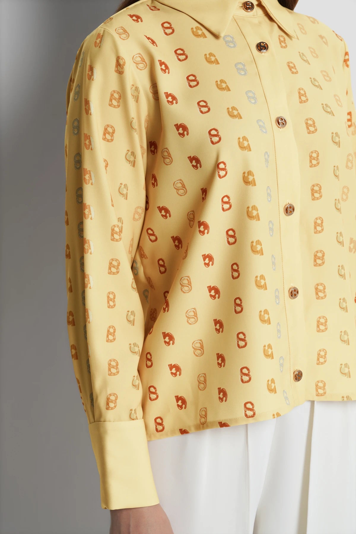 Nagita Crop Shirt - Butter